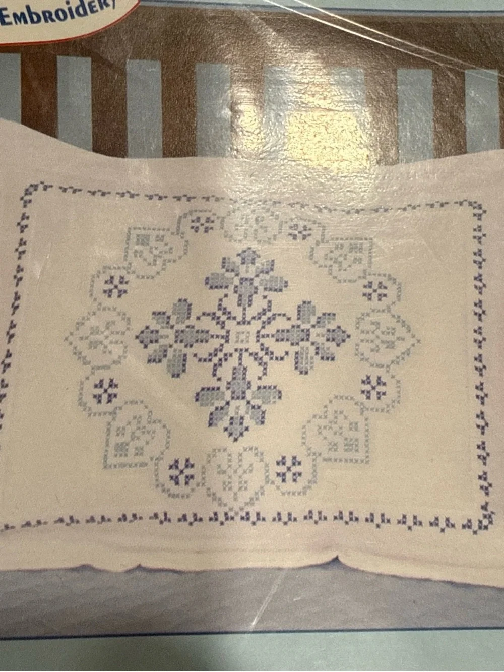 Vtg Jack Dempsey Needle Art XX Americana Quilt Top & 2 Matching Pillow Shams NOS